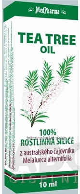 MedPharma TEA TREE OIL 100% rastlinná silica z austrálskeho čajovníka 1x10 ml