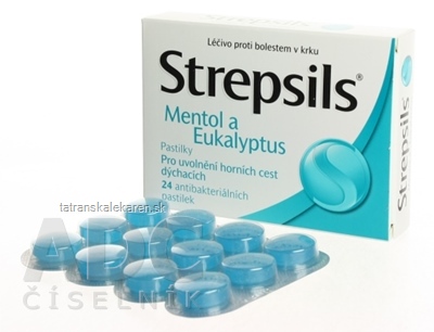 Strepsils Mentol a Eukalyptus pas ord (blis.PVC/PVDC/Al) 2x12 ks (24 ks)