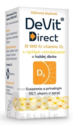 DeVit Direct 10 000 IU sprej 1x6 ml