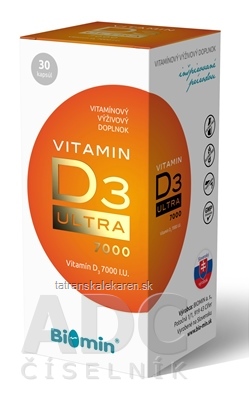 Biomin VITAMIN D3 ULTRA 7000 I.U. cps 1x30 ks