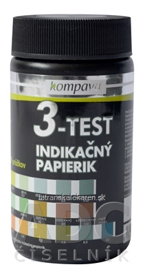 kompava 3-TEST  INDIKAČNÝ PAPIERIK prúžky 1x50 ks