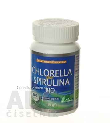 CHLORELLA plus SPIRULINA BIO tbl 1x400 ks