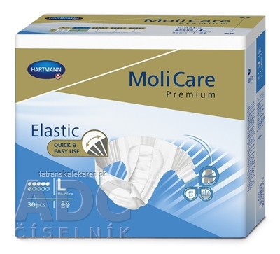 MoliCare Premium Elastic 6 kvapiek L plienkové nohavičky zalepovacie 1x30 ks