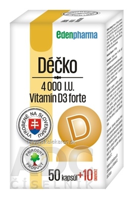 EDENPharma Déčko 4000 I.U. cps (50+10 zadarmo) 1x60 ks