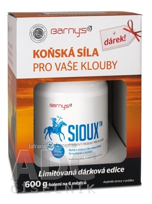 Barnys Sioux MSM Super Forte + Darček ULTRA-C IMUNO COMPLEX cps 30 ks + Sioux prášok 600 g, 1x1 set