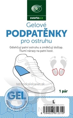 svorto Gélové PODPӒTNÍKY pre ostrohu 108 veľkosť L (43-47) 1x1 pár