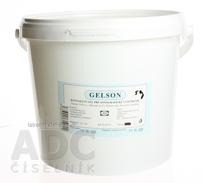 GELSON sonografický gél kontaktný 1x5 kg