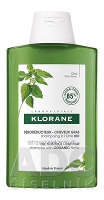 KLORANE SHAMPOOING à lOrtie BIO šampón s bio žihľavou, mastné vlasy 1x400 ml