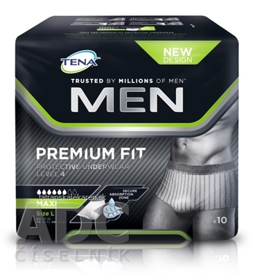 TENA Men Protective Underwear Level 4 L pánske naťahovacie inkontinenčné nohavičky 1x10 ks