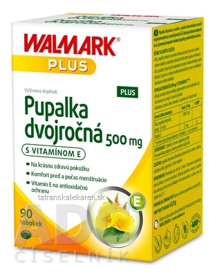 WALMARK Pupalka dvojročná 500 mg s vitamínom E cps 1x90 ks