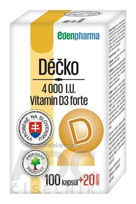 EDENPharma Déčko 4000 I.U. cps (100+20 zadarmo) 1x120 ks