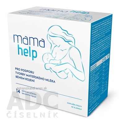 MamaHelp podpora laktácie vrecúška (prášok s čokoládovou príchuťou) 1x14 ks