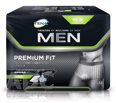 TENA Men Protective Underwear Level 4 M pánske naťahovacie inkontinenčné nohavičky 1x12 ks