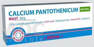 MedPharma CALCIUM PANTOTHENICUM Natural masť 1x30 g