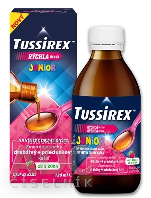 TUSSIREX JUNIOR sirup 1x120 ml