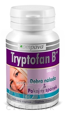 kompava Tryptofan B+ cps 500 mg (Dobrá nálada a spánok) 1x60 ks