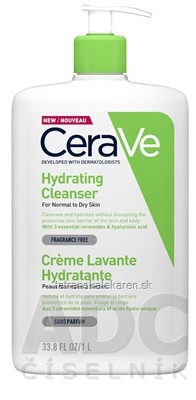 CeraVe HYDRATAČNÁ ČISTIACA EMULZIA na normálnu až suchú pokožku 1x1 l