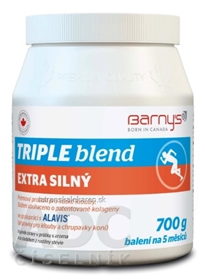 Barnys TRIPLE blend EXTRA SILNÝ prášok, s arómou a sladidlom 1x700 g