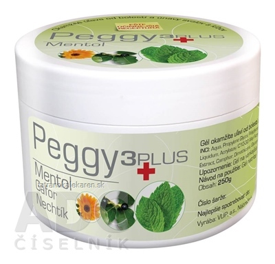 PEGGY 3PLUS Mentol gél 1x250 g