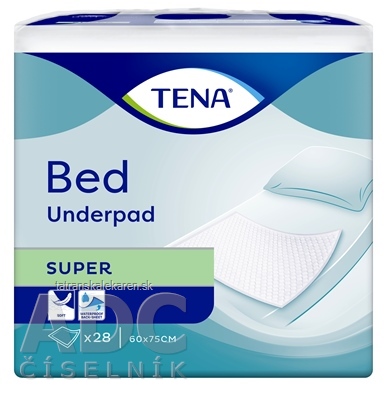 TENA Bed Super absorpčné podložky 60x75 cm, 1x28 ks