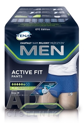 TENA Men Pants Plus M (Blue) pánske inkontinenčné spodné prádlo, modré 1x9 ks