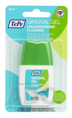 TePe GINGIVAL GEL (0,2% CHX, 0,32% NaF) gél pre medzizubné kefky 1x20 ml