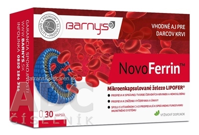 Barnys NovoFerrin cps (inov. 2020) 1x30 ks