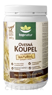 topnatur OVSENÝ KÚPEĽ prípravok do kúpeľa, prášok 1x350 g