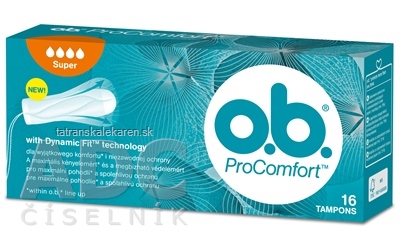 o.b. ProComfort Super hygienické tampóny (inov.2018) 1x16 ks