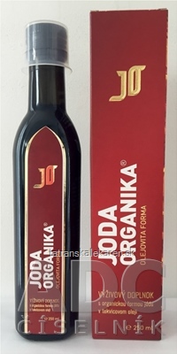 JODA ORGANIKA OLEJOVITA FORMA s organickou formou jódu v tekvicovom oleji 1x250 ml