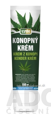 VIRDE KONOPNÝ KRÉM - rýchla úľava a uvoľnenie 1x100 ml