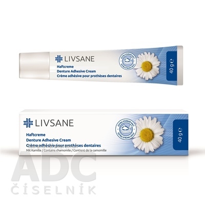 LIVSANE Extra silný fixačný krém na zubné protézy 1x40 g