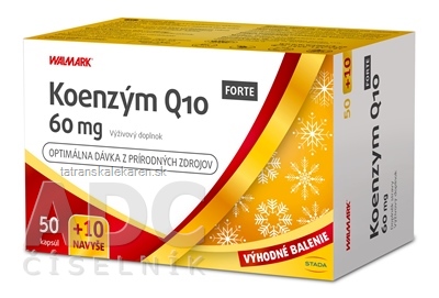 WALMARK Koenzym Q10 FORTE 60 mg PROMO cps 50+10 navyše (60 ks)