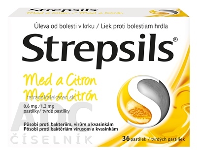 Strepsils Med a Citrón pas ord 1x36 ks