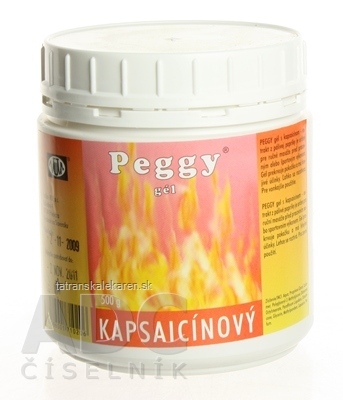 PEGGY GÉL kapsaicínový 1x500 g