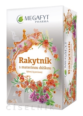 MEGAFYT Rakytník s materinou dúškou bylinný čaj 20x2 g (40 g)