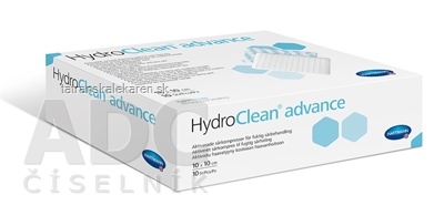 HydroClean advance vankúšik na rany štvorec (10x10 cm) 1x10 ks