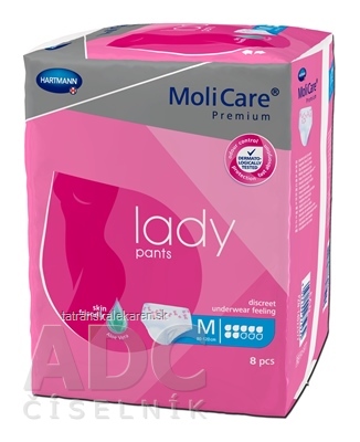 MoliCare Premium lady pants 7 kvapiek M inkontinenčné naťahovacie nohavičky 1x8 ks