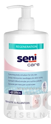 Seni Care Hydratačná telová emulzia pre suchú pokožku, 4% Urea, 1x500 ml