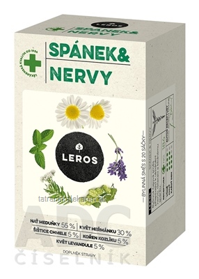 LEROS SPÁNOK A NERVY nálevové vrecká (inov. 2021) 20x1,3 g (26 g)