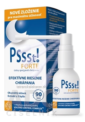 Pssst! FORTE ústny sprej proti chrápaniu zdravotnícka pomôcka 1x25 ml