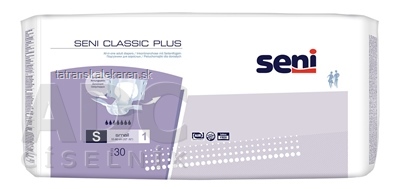 Seni CLASSIC PLUS Small S1 plienkové nohavičky, pás 55-80 cm, 2000 ml, 1x30 ks