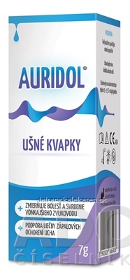 AURIDOL ušné kvapky 1x7 g