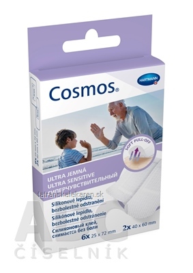 COSMOS Ultra jemná náplasť (25 x 72 mm) 6 ks, (40 x 60 mm) 2 ks, 1x1 set