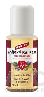 REFIT KONSKÝ BALZAM ROLL-ON s masážnou guličkou 1x80 ml