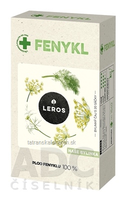 LEROS FENIKEL bylinný čaj, nálevové vrecúška (inov.2021) 20x1,5 g (30 g)