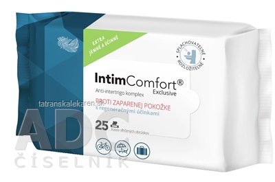 INTIMComfort Vlhčené obrúsky multipack anti-intertrigo komplex 1x25 ks